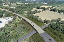 Simulation of proposed upgrades to Calpella Bridges on State Route 20 that span the Russian River and Eastside Road in Redwood Valley, Mendocino County (post miles 33.4 to 34.2).