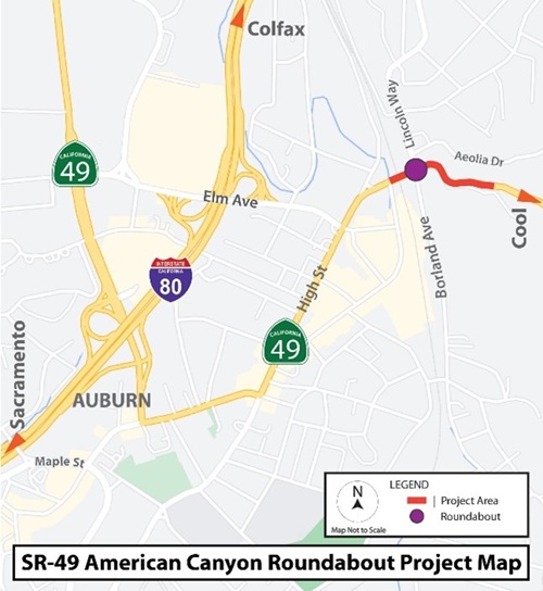 sr 49 american canyon roundabout project map