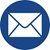 Blue mail letter design