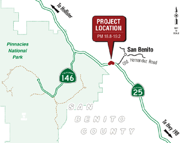 This map shows where on State Route 25 the short detour has been in place for many years